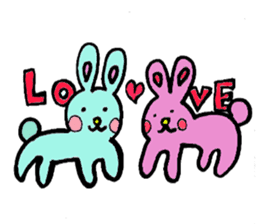 A loose rabbit sticker sticker #3784719