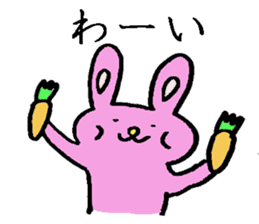 A loose rabbit sticker sticker #3784731