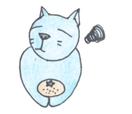 pig cat sticker #3785227