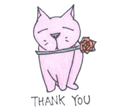 pig cat sticker #3785228