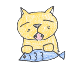 pig cat sticker #3785238