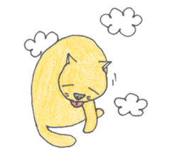 pig cat sticker #3785242