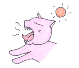 pig cat sticker #3785244