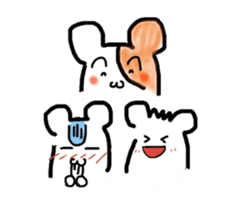 A hamster and pleasant friends. sticker #3785456