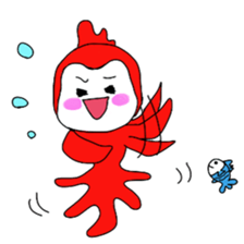 Goldfishchan bananachan Usachan sticker #3786245