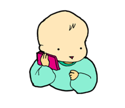 Baby at home sticker #3787886