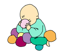 Baby at home sticker #3787887