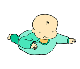 Baby at home sticker #3787892