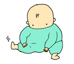 Baby at home sticker #3787894