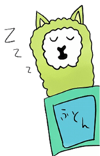 alaki's alpaca making fun sticker #3787920