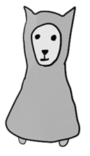 alaki's alpaca making fun sticker #3787922