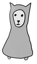 alaki's alpaca making fun sticker #3787922