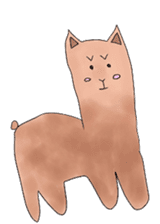 alaki's alpaca making fun sticker #3787927