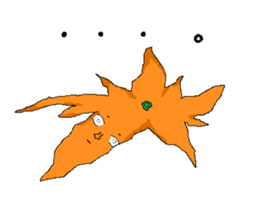 finger orange sticker #3789585