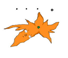 finger orange sticker #3789585