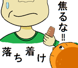 finger orange sticker #3789597