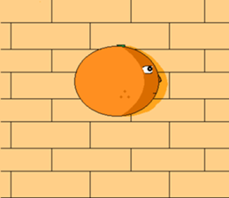 finger orange sticker #3789598