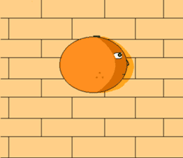 finger orange sticker #3789598