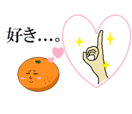 finger orange sticker #3789612