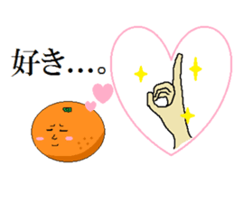 finger orange sticker #3789612