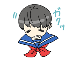 school girl sticker ! sticker #3789859