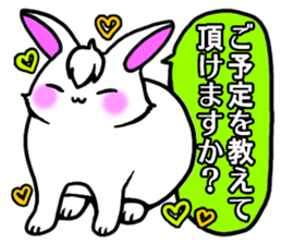 Bangs rabbit5 Everyday conversation sticker #3790030