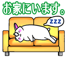 Bangs rabbit5 Everyday conversation sticker #3790041