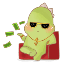 Little Pen the Cute Dinosaurs sticker #3790482