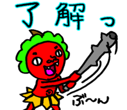 Mr. Red ogre sticker #3790980