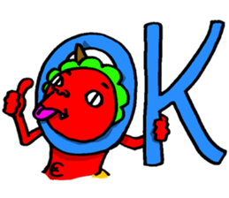 Mr. Red ogre sticker #3790990