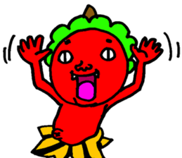 Mr. Red ogre sticker #3791005