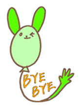 Animal Balloon sticker #3791422