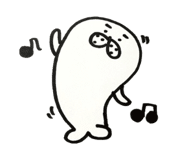 Fluffy and cute seal sticker #3792576