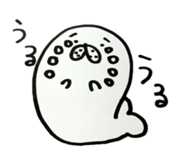 Fluffy and cute seal sticker #3792580