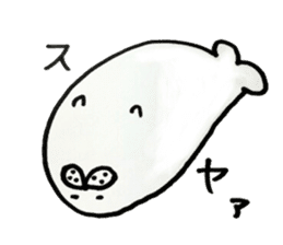 Fluffy and cute seal sticker #3792582