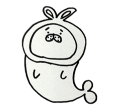 Fluffy and cute seal sticker #3792609