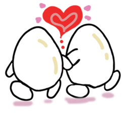 Sticker of pretty egg sticker #3793220