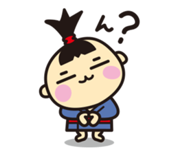 Bon-chan the topknot kid. (Japanese) sticker #3793582