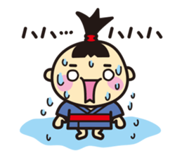 Bon-chan the topknot kid. (Japanese) sticker #3793583