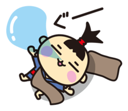 Bon-chan the topknot kid. (Japanese) sticker #3793605