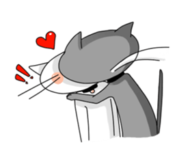 Jubjib Naughty Cat sticker #3794397
