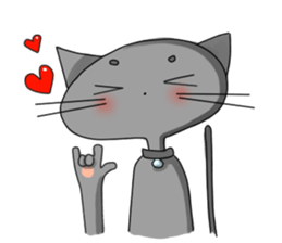 Jubjib Naughty Cat sticker #3794405