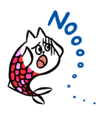 cat fish & cat john sticker #3794620