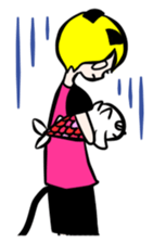 cat fish & cat john sticker #3794631