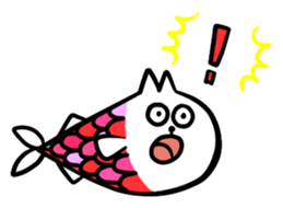 cat fish & cat john sticker #3794636