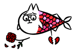 cat fish & cat john sticker #3794638