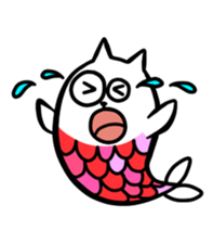 cat fish & cat john sticker #3794644