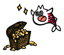 cat fish & cat john sticker #3794649