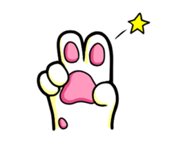 cat's hand sticker sticker #3794657