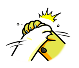 cat's hand sticker sticker #3794659